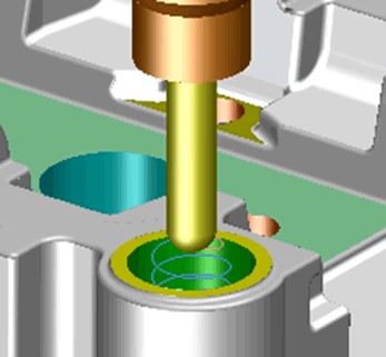 穴スパイラル加工