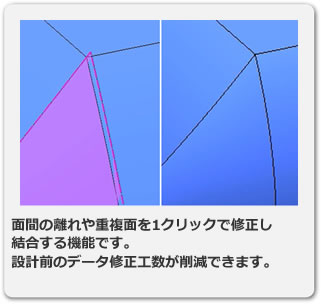 CADデータ自動修正機能